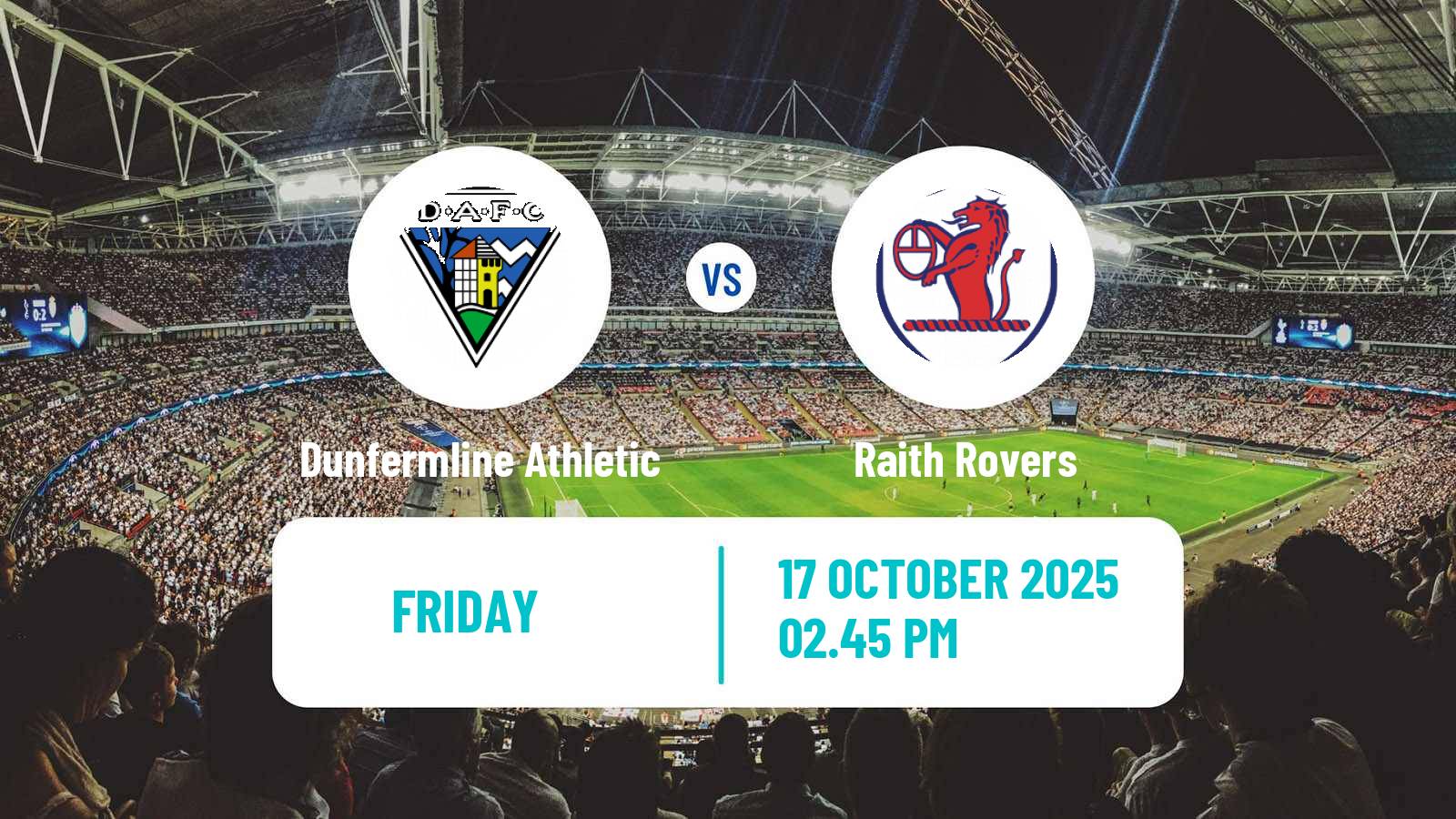 Football Scottish Football Championship Dunfermline Athletic - Raith Rovers