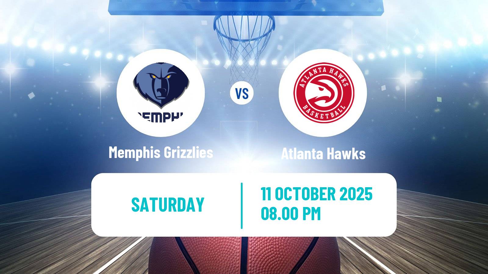 Basketball NBA Memphis Grizzlies - Atlanta Hawks