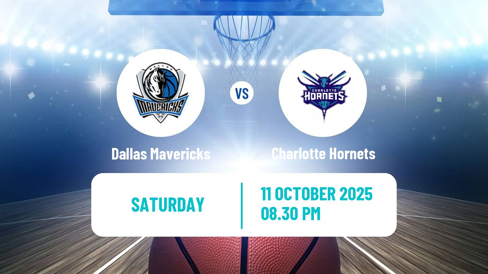Basketball NBA Dallas Mavericks - Charlotte Hornets