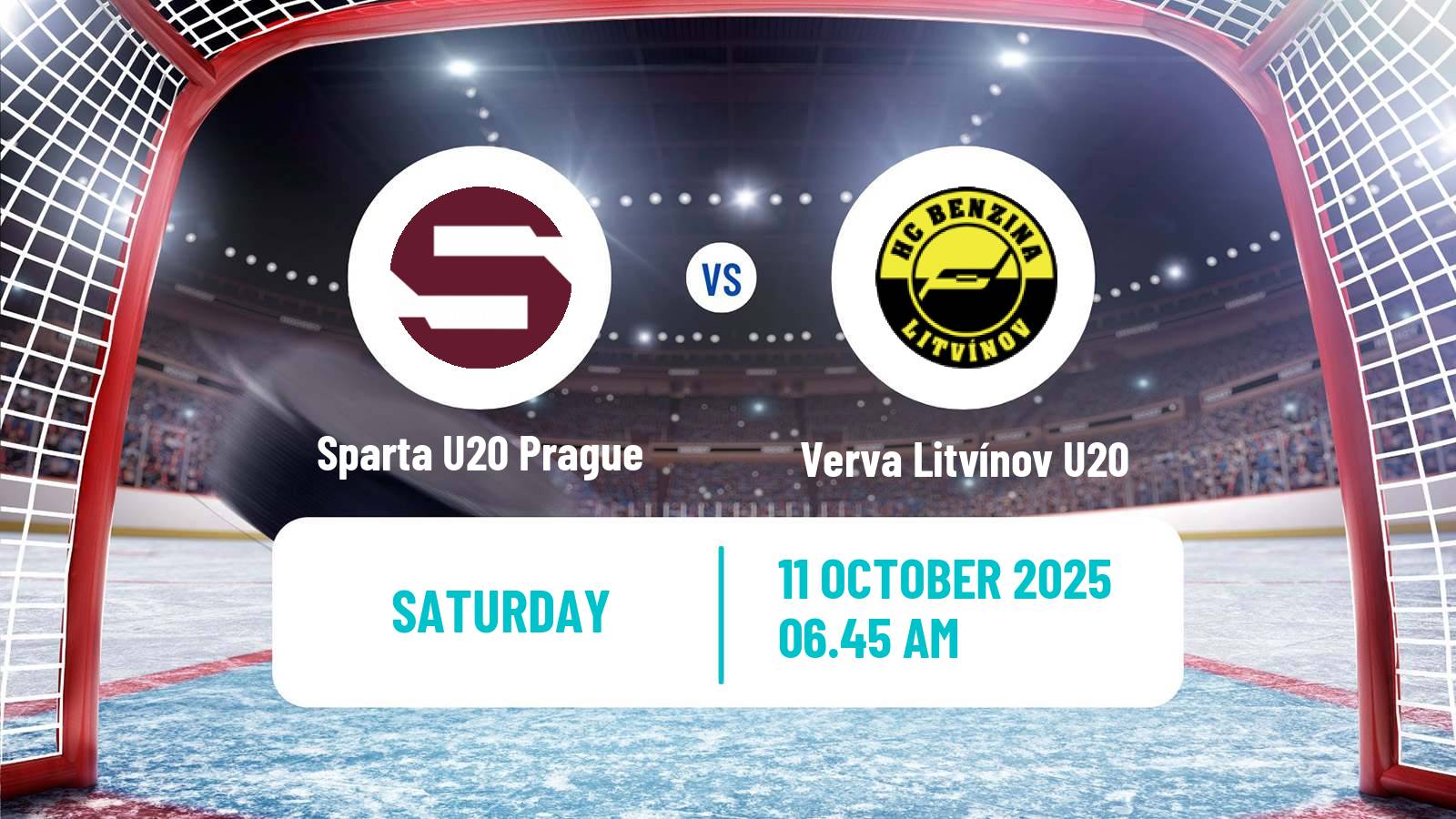 Hockey Czech ELJ Sparta U20 Prague - Verva Litvínov U20