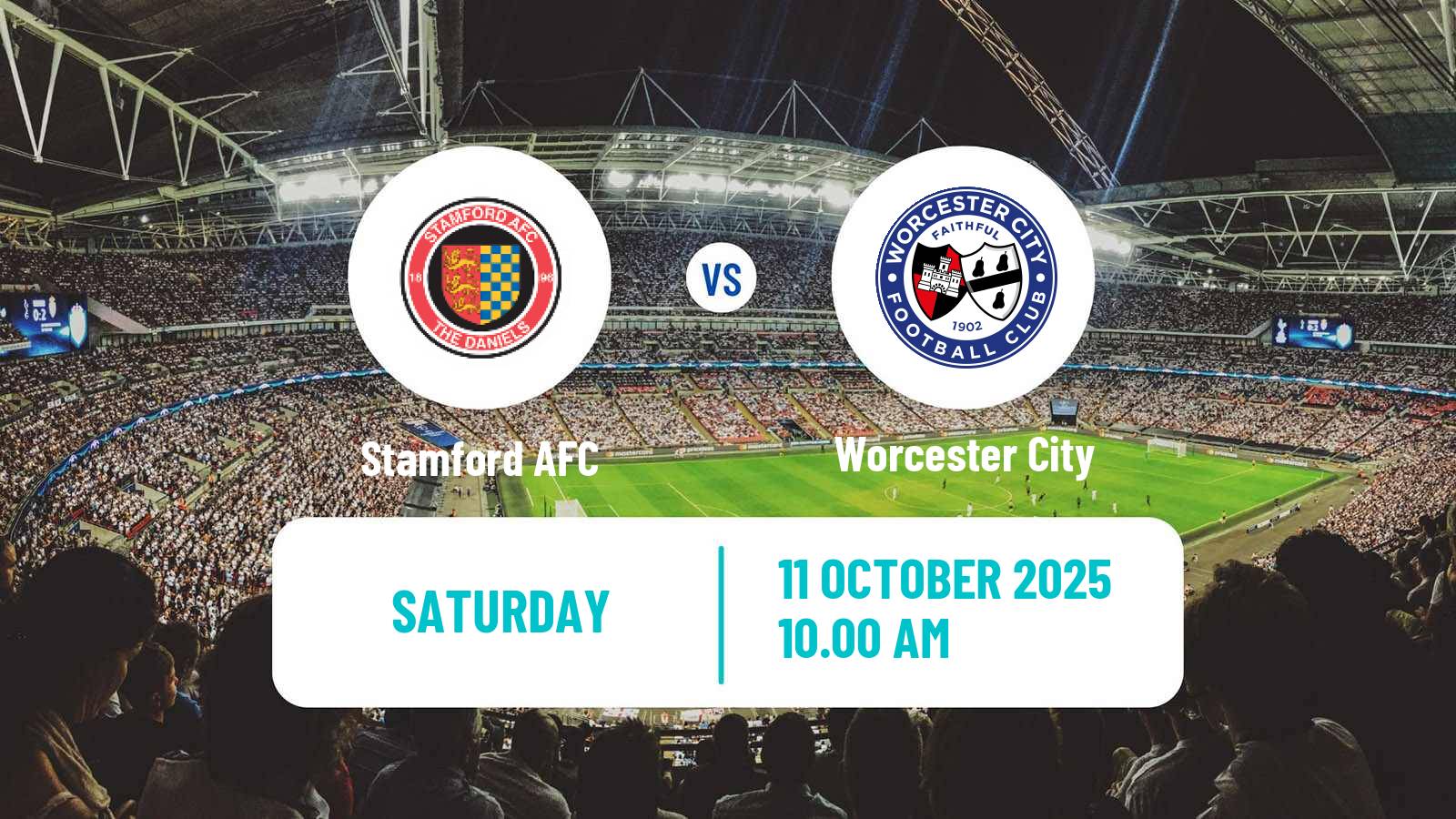 Football English Southern League Central Division Stamford - Worcester City
