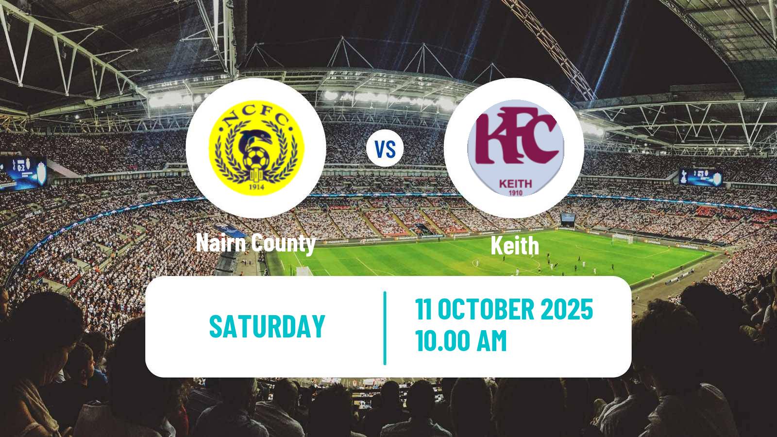 Football Scottish Highland League Nairn County - Keith