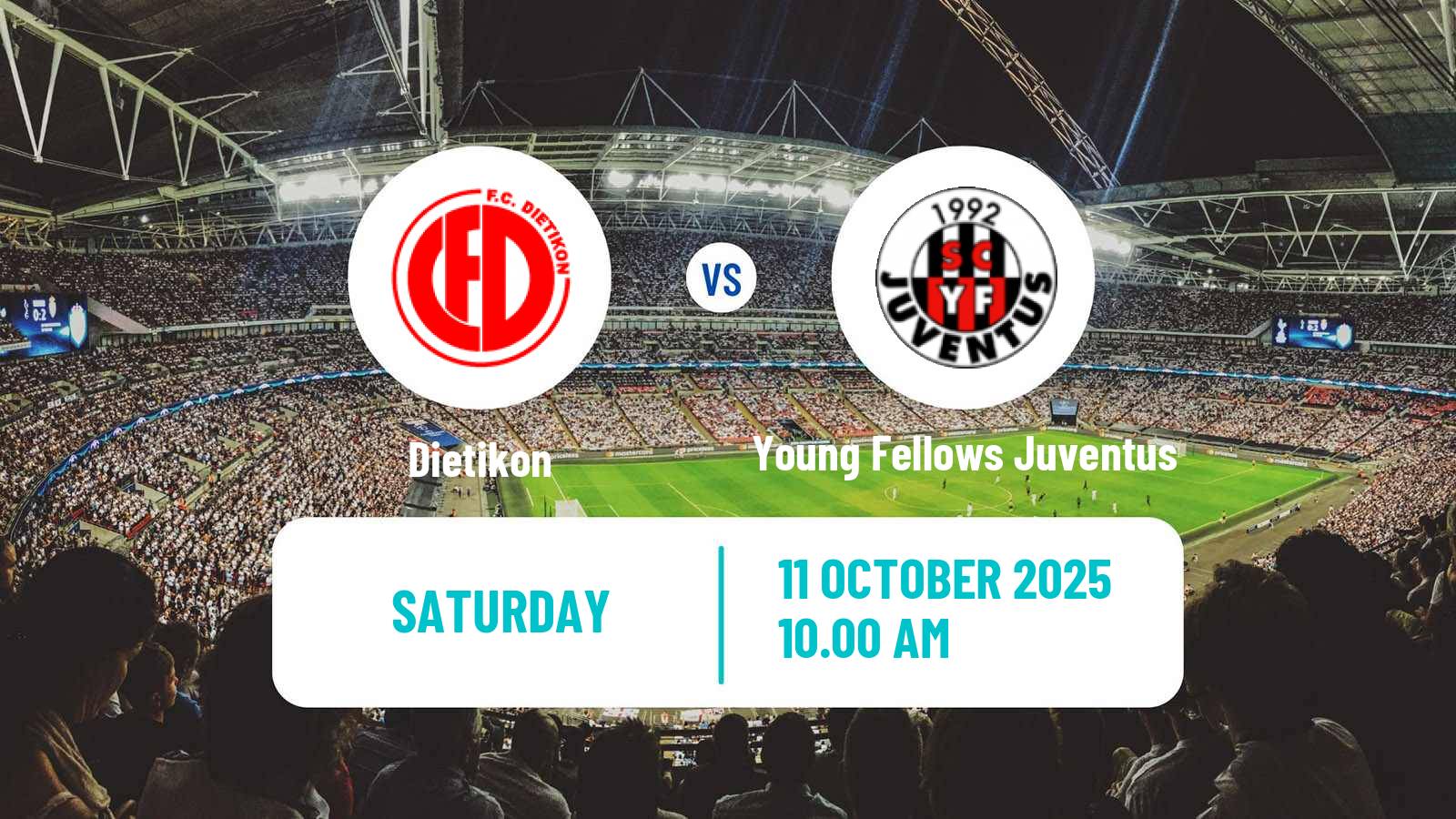 Football Swiss 1 Liga Classic Group 3 Dietikon - Young Fellows Juventus