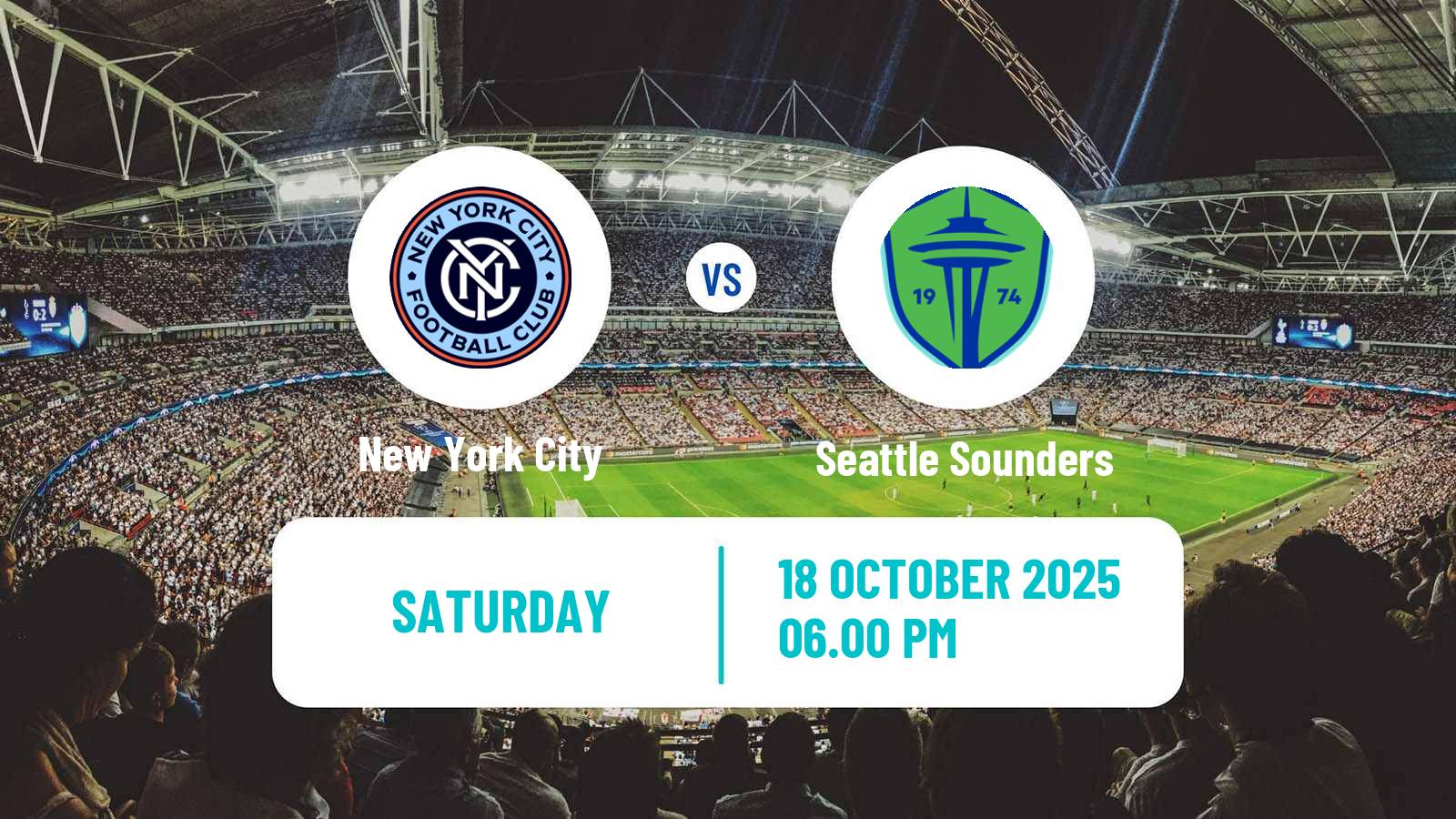 Football MLS New York City - Seattle Sounders