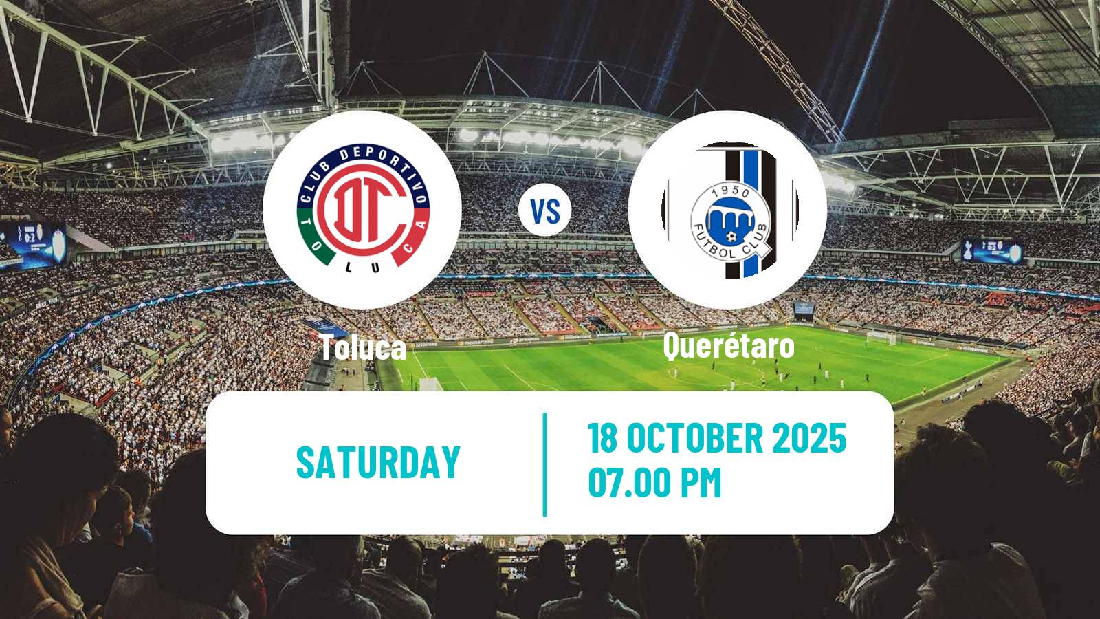 Football Mexican Liga MX Toluca - Querétaro