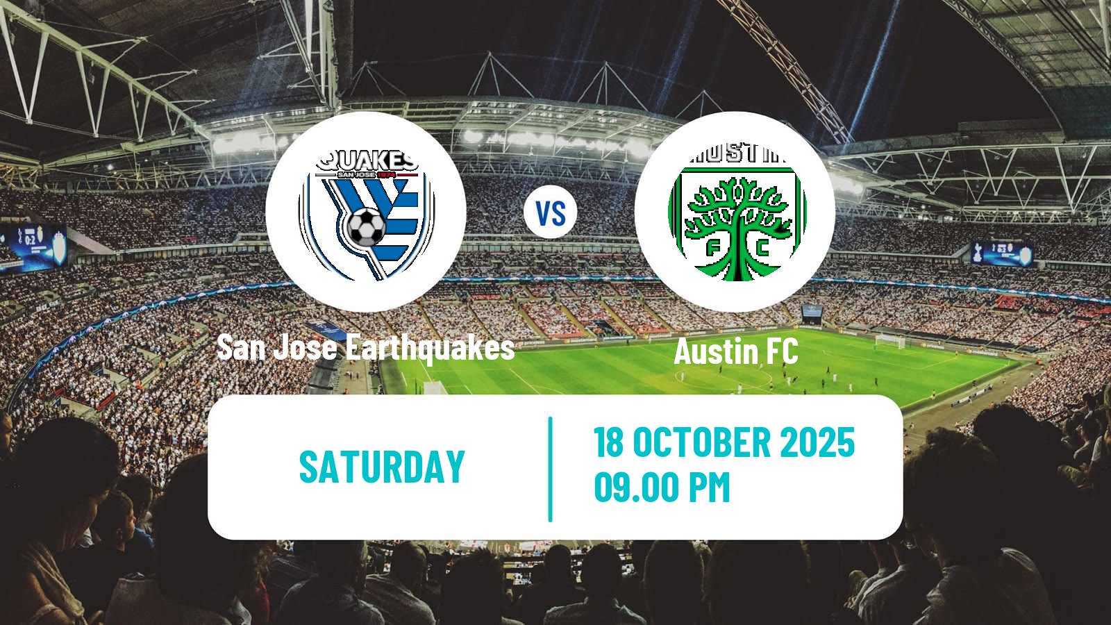 Football MLS San Jose Earthquakes - Austin FC