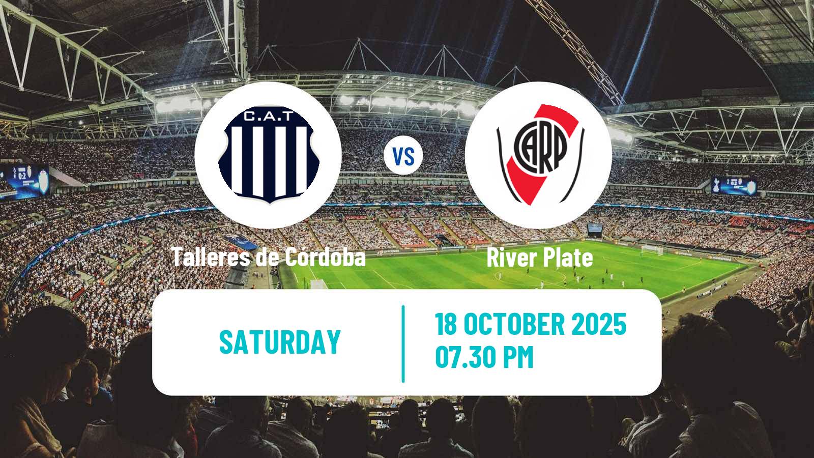 Football Argentinian Liga Profesional Talleres de Córdoba - River Plate