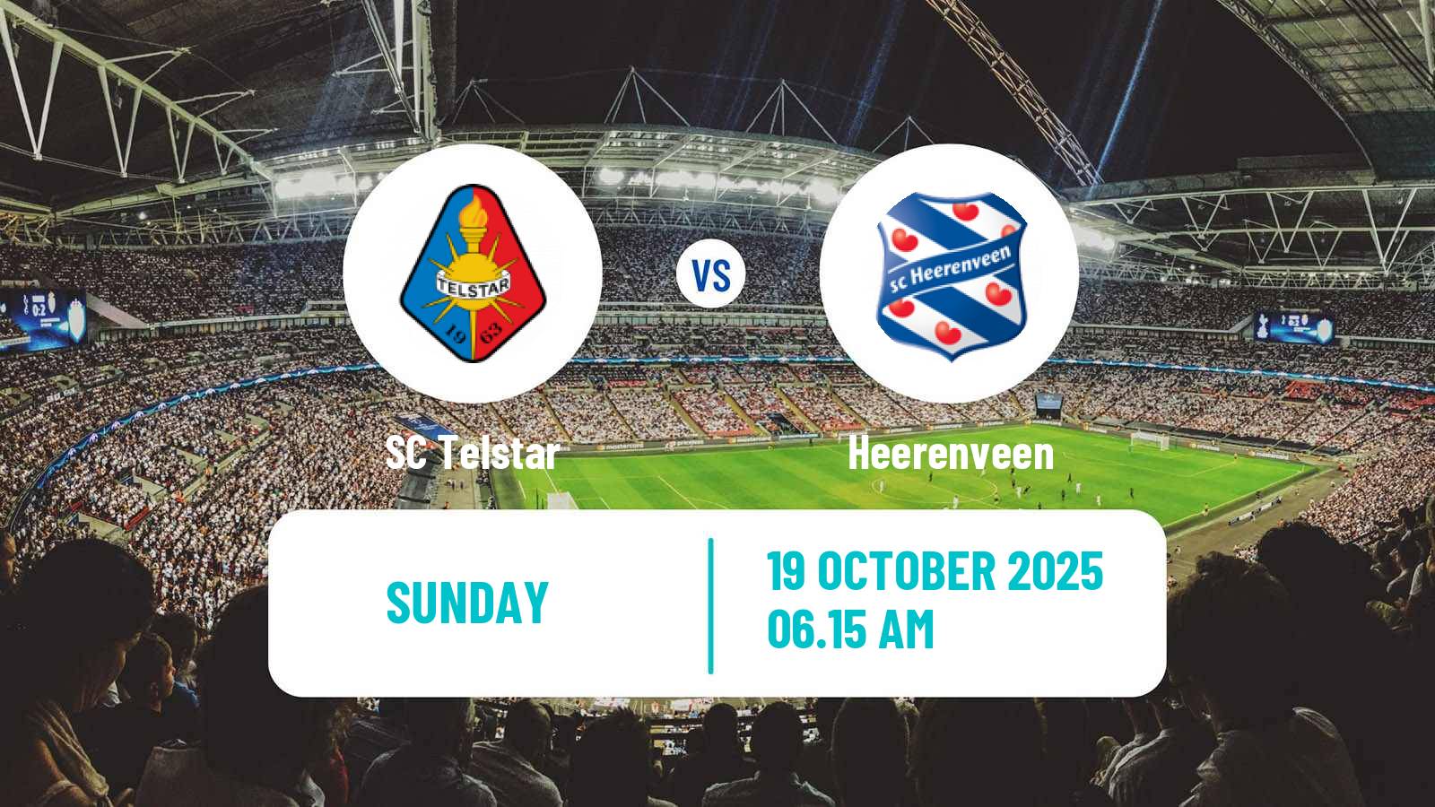 Football Dutch Eredivisie Telstar - Heerenveen
