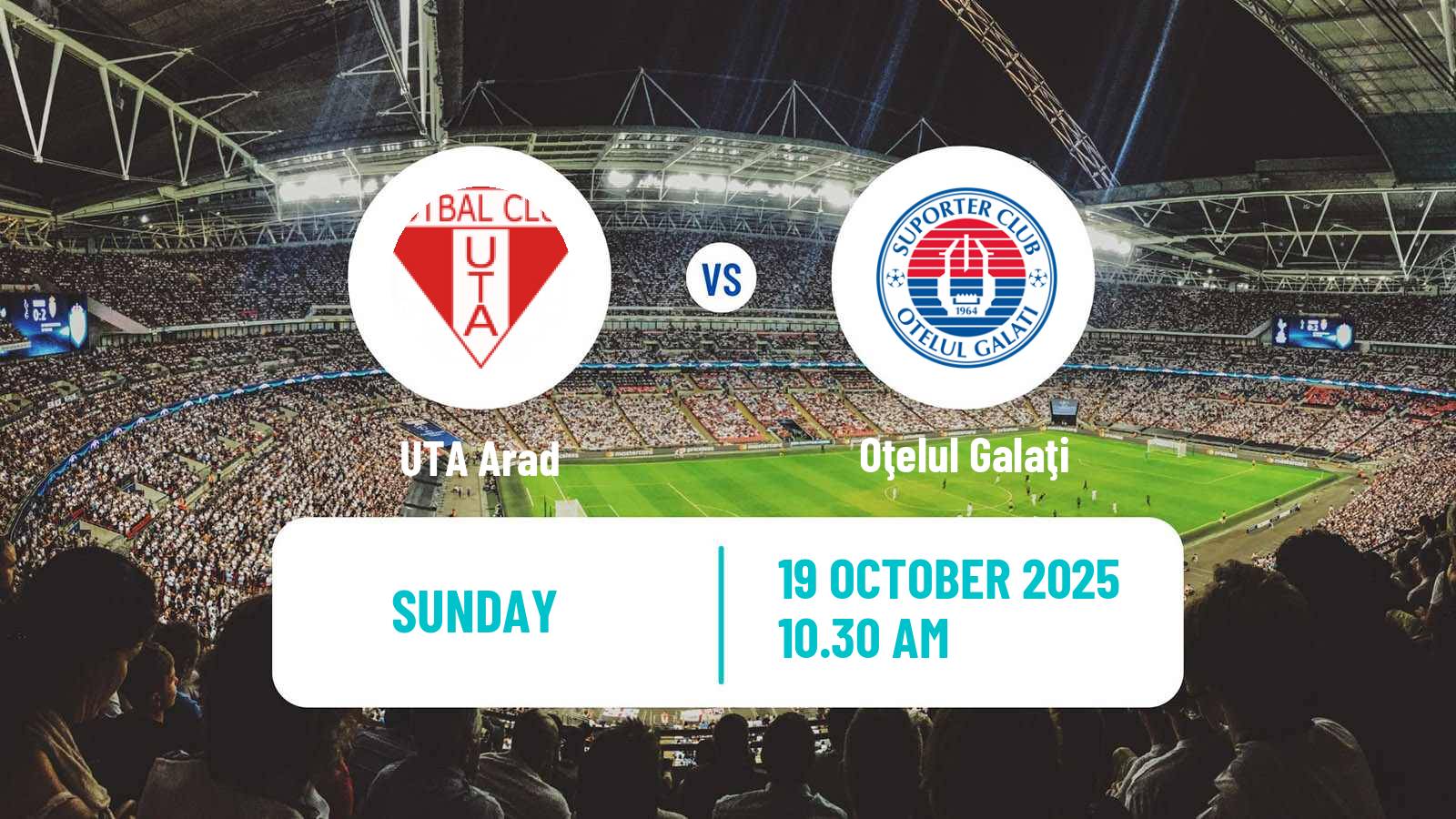 Football Romanian Liga 1 UTA Arad - Oţelul Galaţi