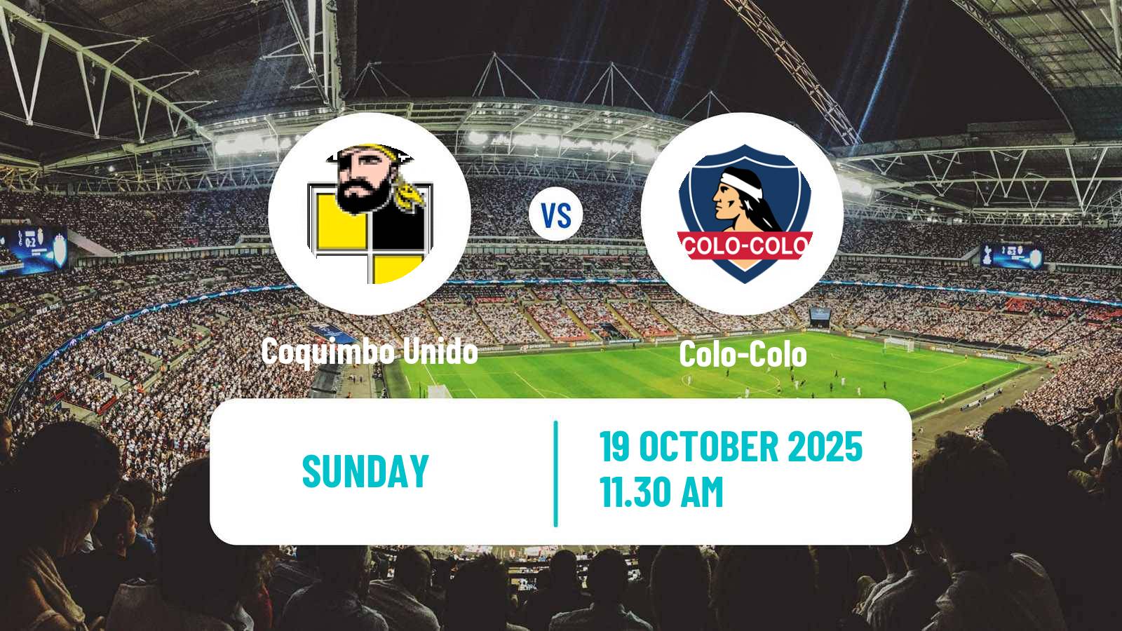 Football Chilean Primera Division Coquimbo Unido - Colo-Colo