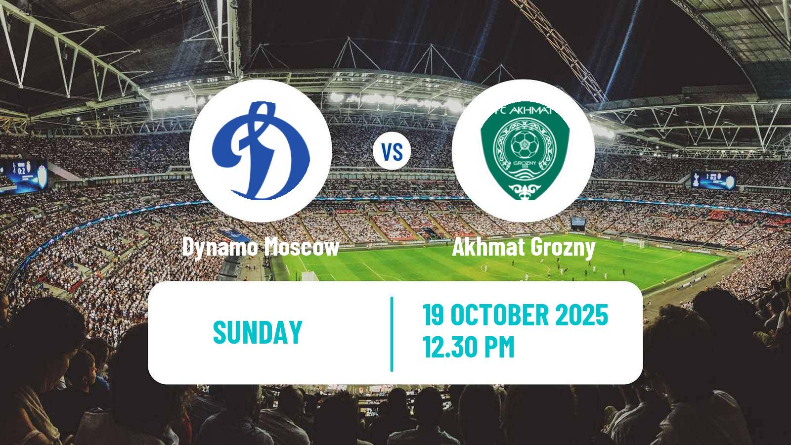 Football Russian Premier League Dynamo Moscow - Akhmat Grozny