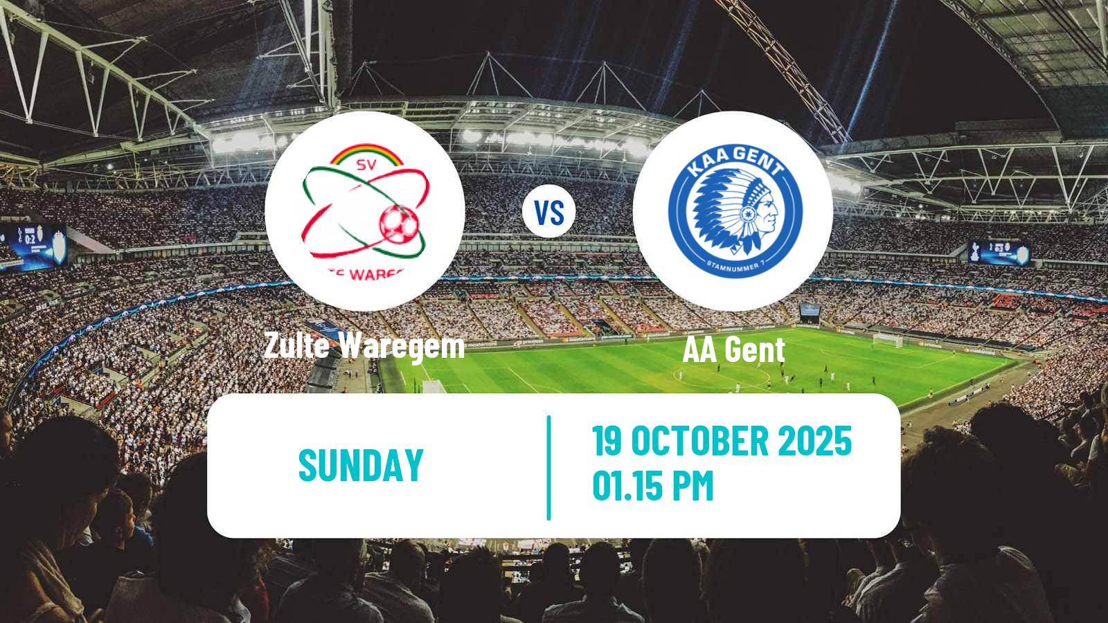 Football Belgian Jupiler Pro League Zulte Waregem - Gent
