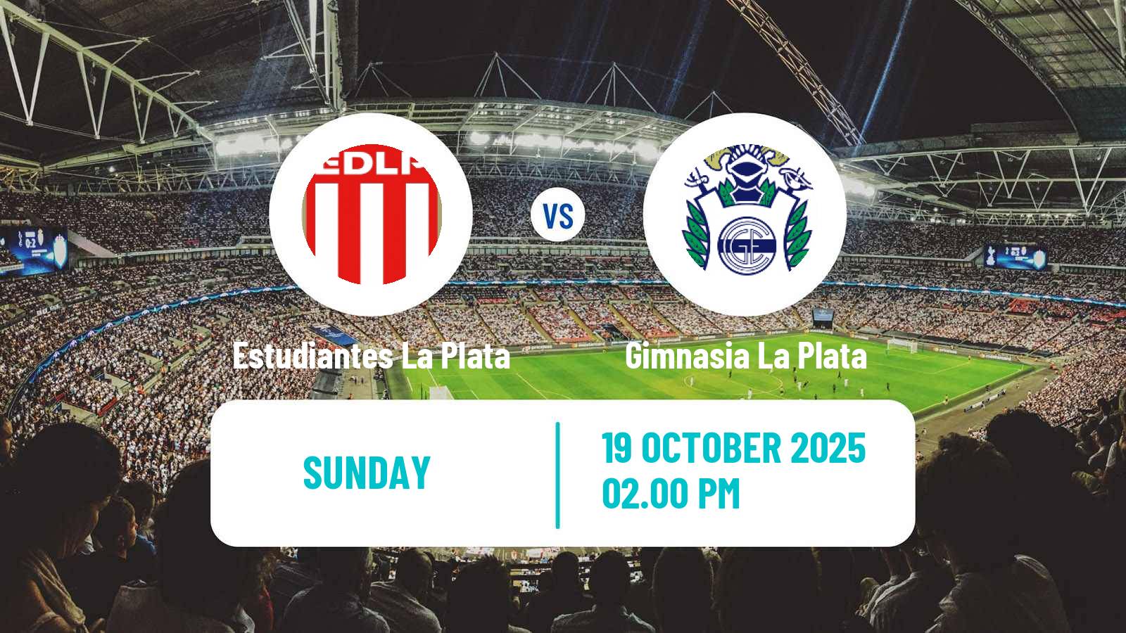 Football Argentinian Liga Profesional Estudiantes La Plata - Gimnasia La Plata