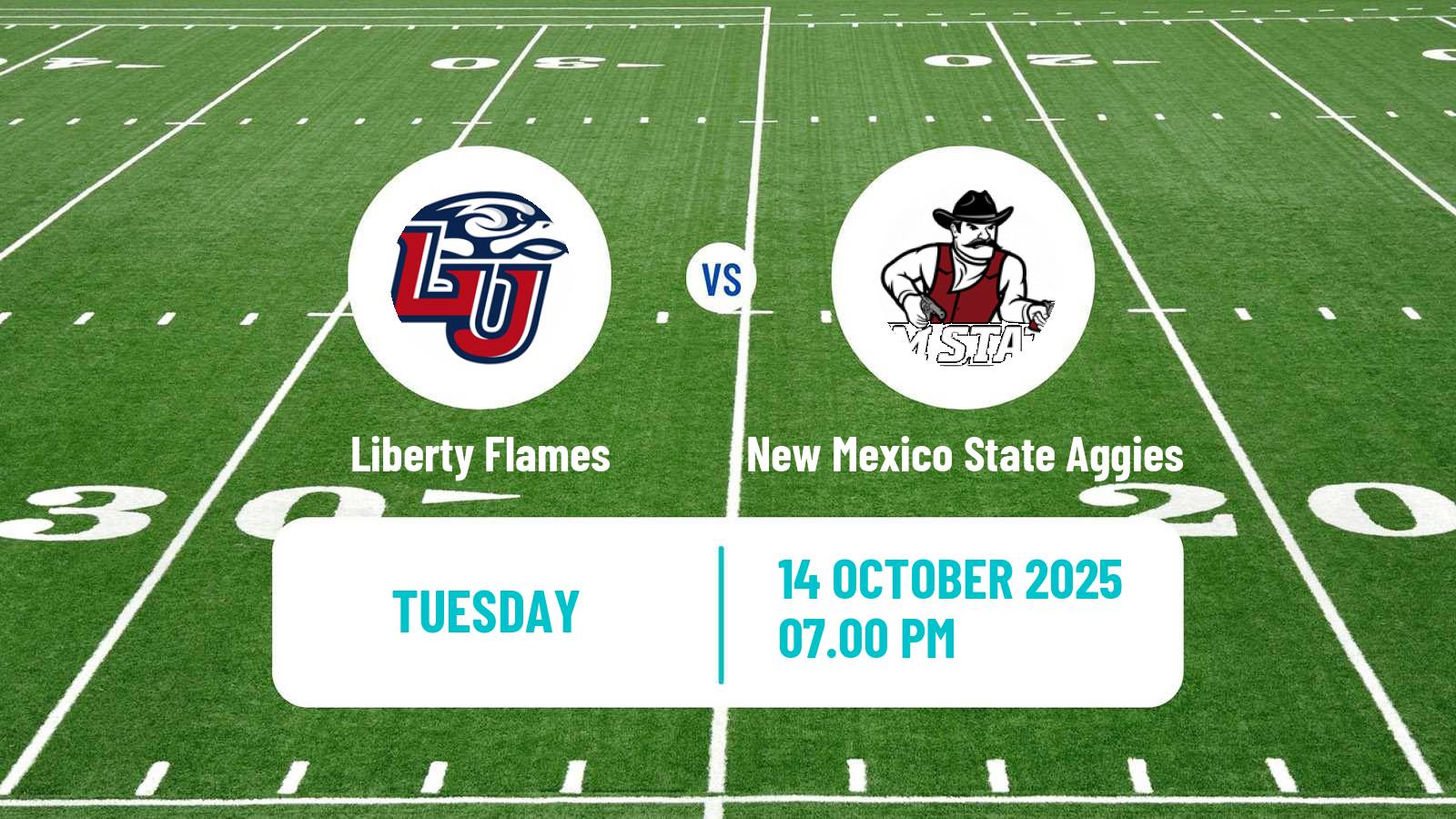 American football NCAA College Football Liberty Flames - New Mexico State Aggies