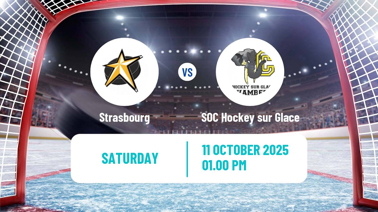 Hockey French D1 Ice Hockey Strasbourg - SOC Hockey sur Glace