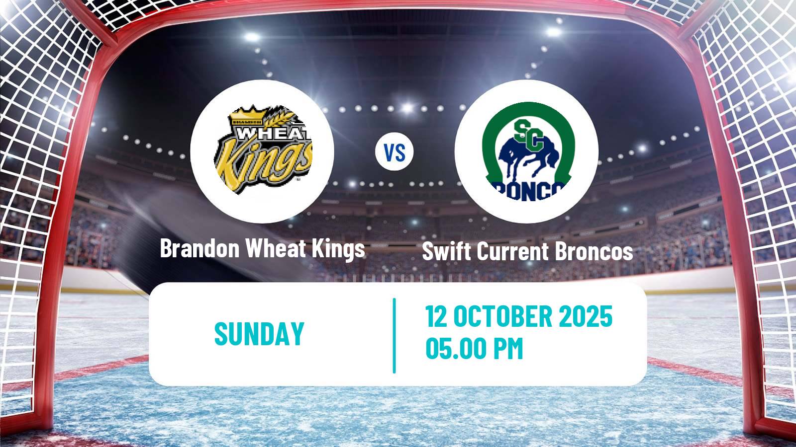 Hockey WHL Brandon Wheat Kings - Swift Current Broncos