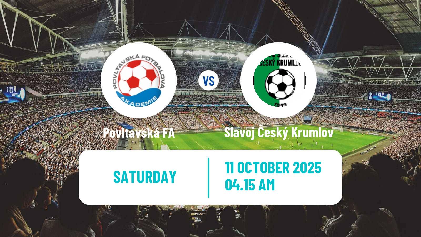 Football Czech Division A Povltavská FA - Slavoj Český Krumlov