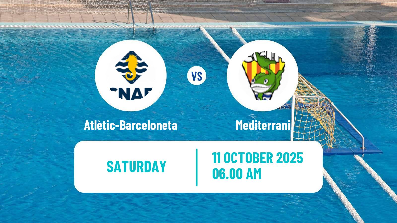 Water polo Spanish Liga Premaat Atlètic-Barceloneta - Mediterrani