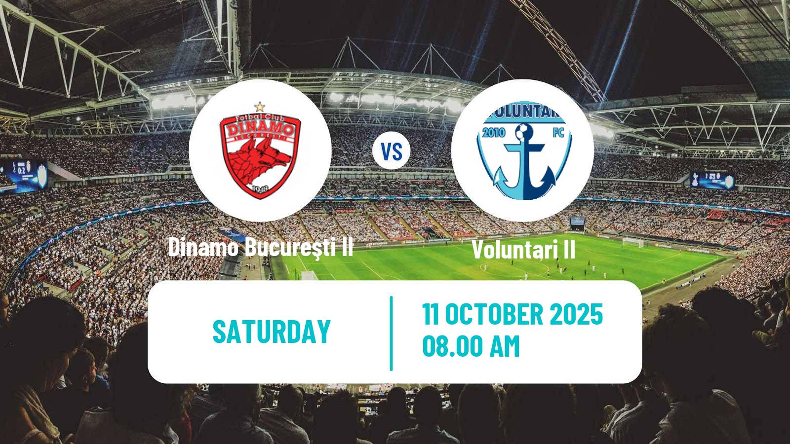 Football Romanian Liga 3 - Seria 3 Dinamo Bucureşti II - Voluntari II
