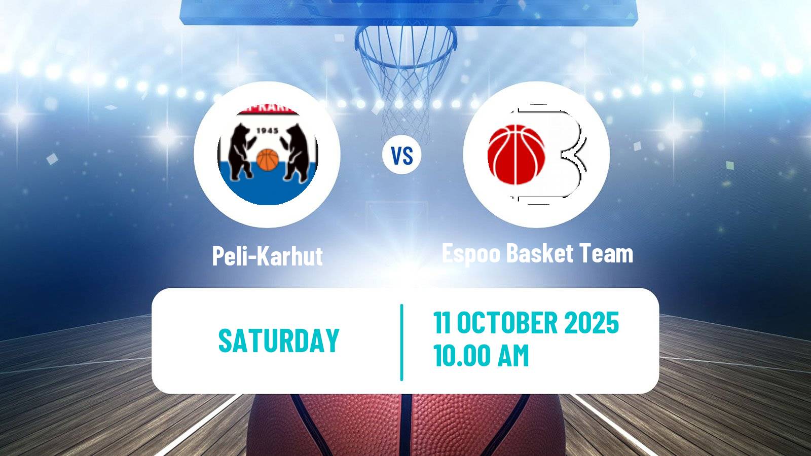 Basketball Finnish Korisliiga Women Peli-Karhut - Espoo Basket Team
