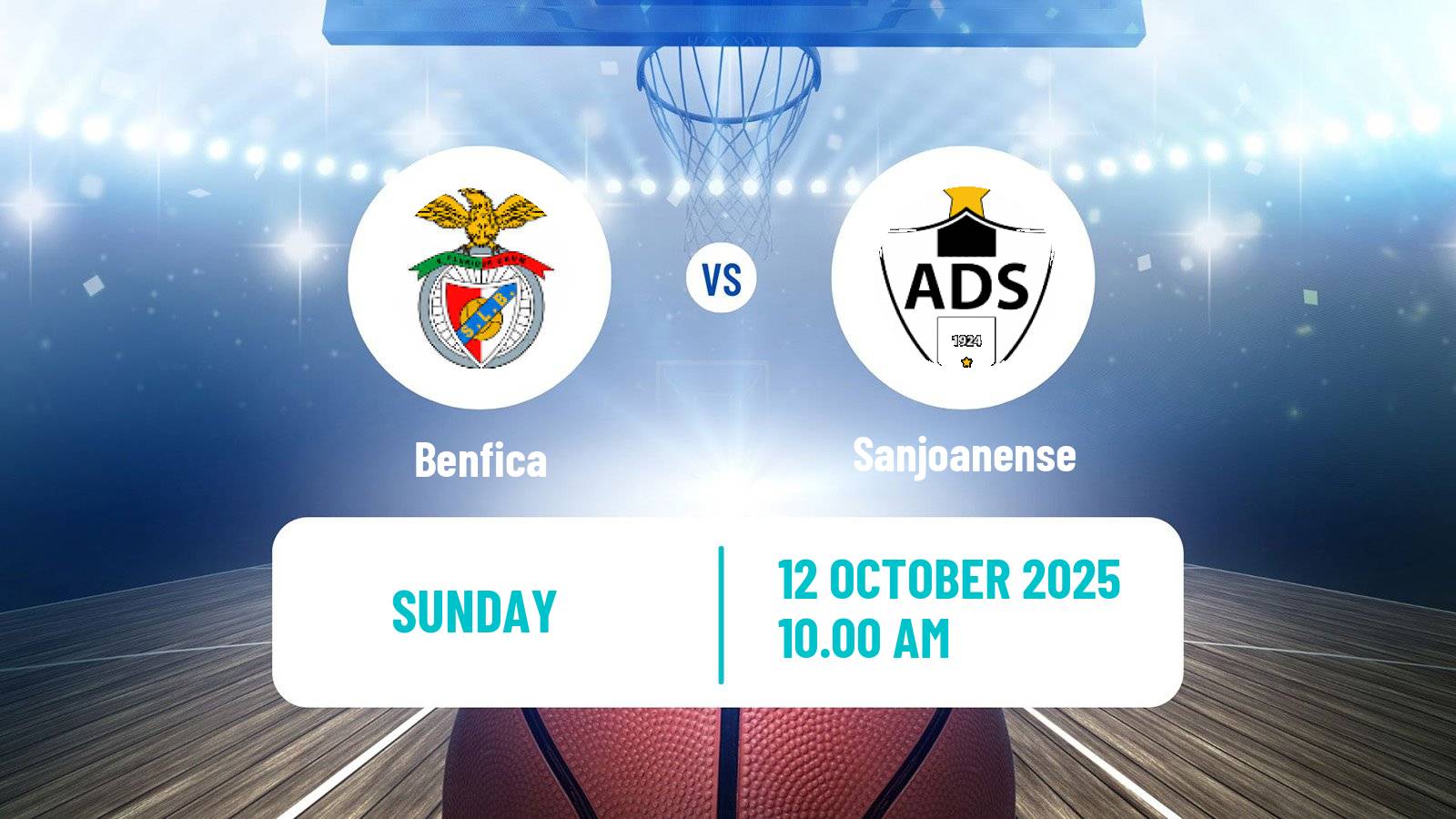 Basketball Portuguese LFB Benfica - Sanjoanense