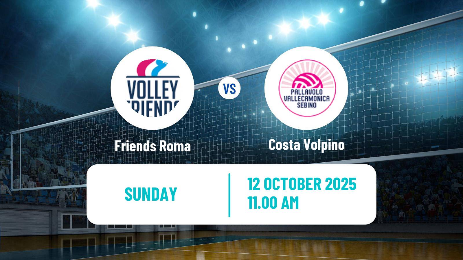Volleyball Italian Serie A2 Volleyball Women Friends Roma - Costa Volpino