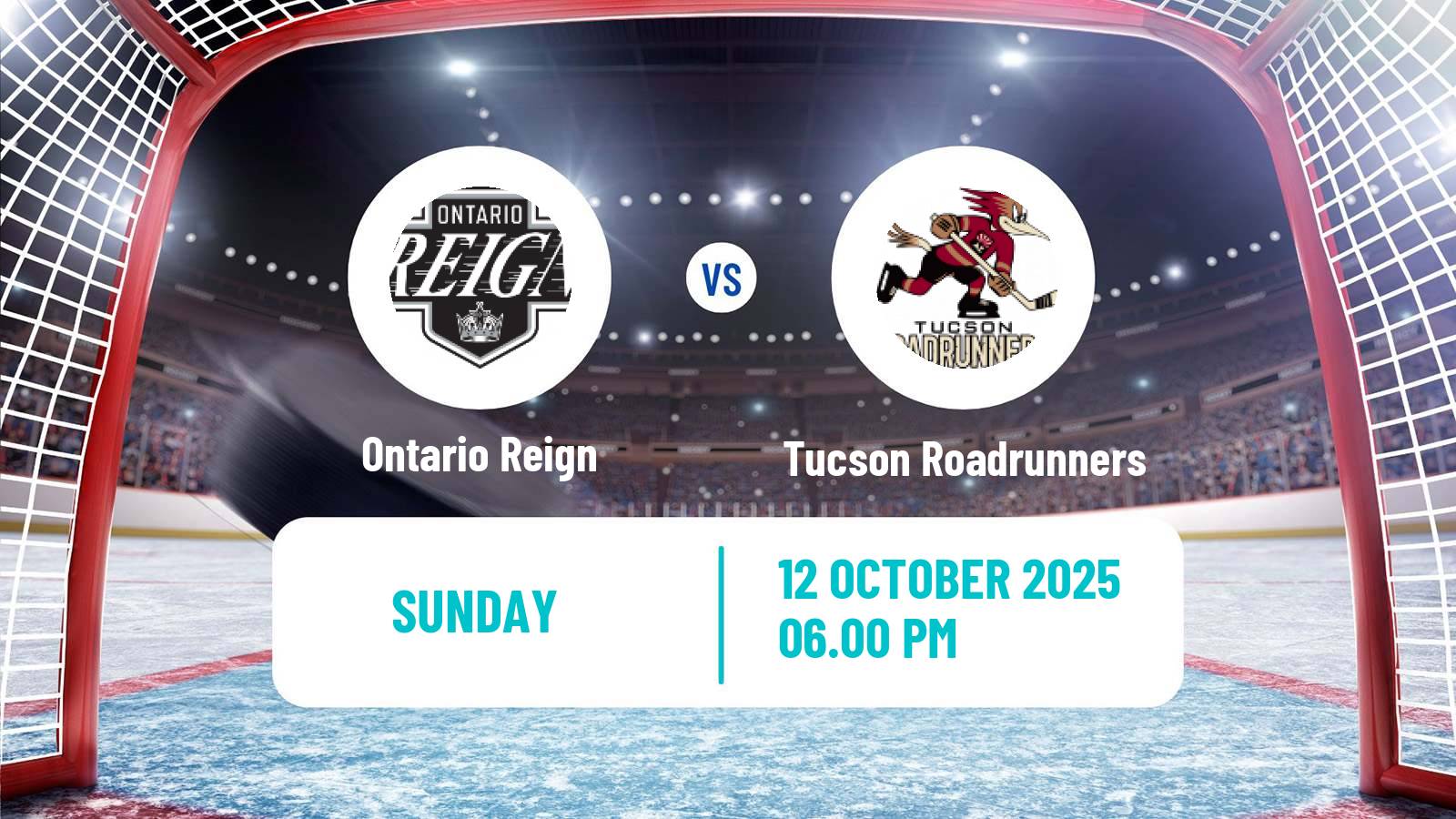 Hockey AHL Ontario Reign - Tucson Roadrunners