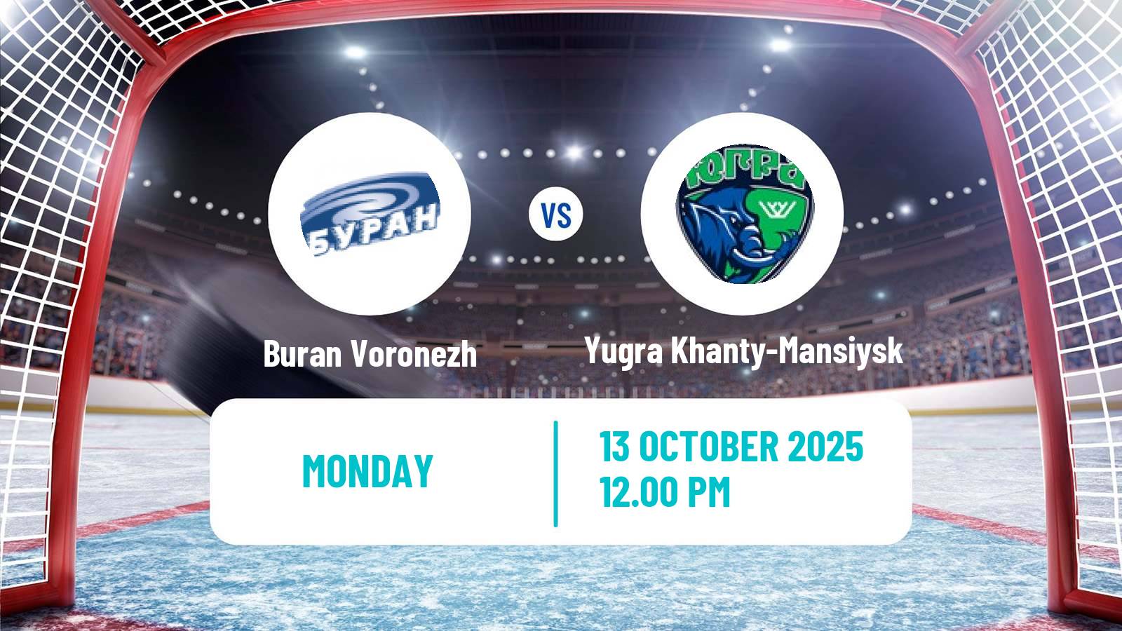 Hockey VHL Buran Voronezh - Yugra Khanty-Mansiysk