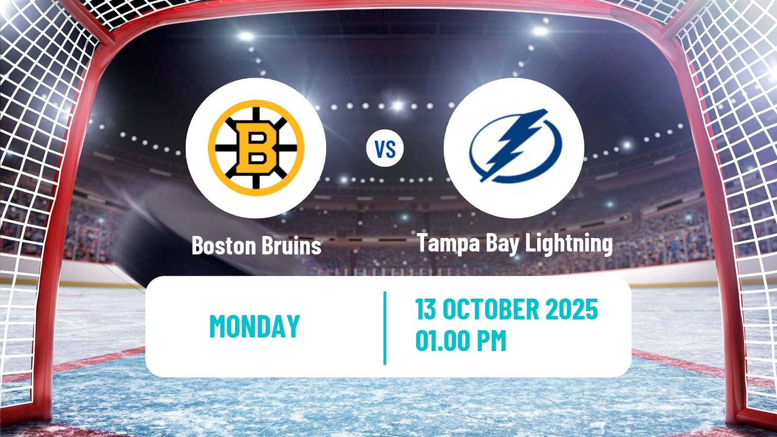 Hockey NHL Boston Bruins - Tampa Bay Lightning