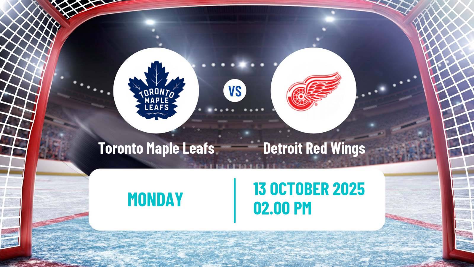 Hockey NHL Toronto Maple Leafs - Detroit Red Wings