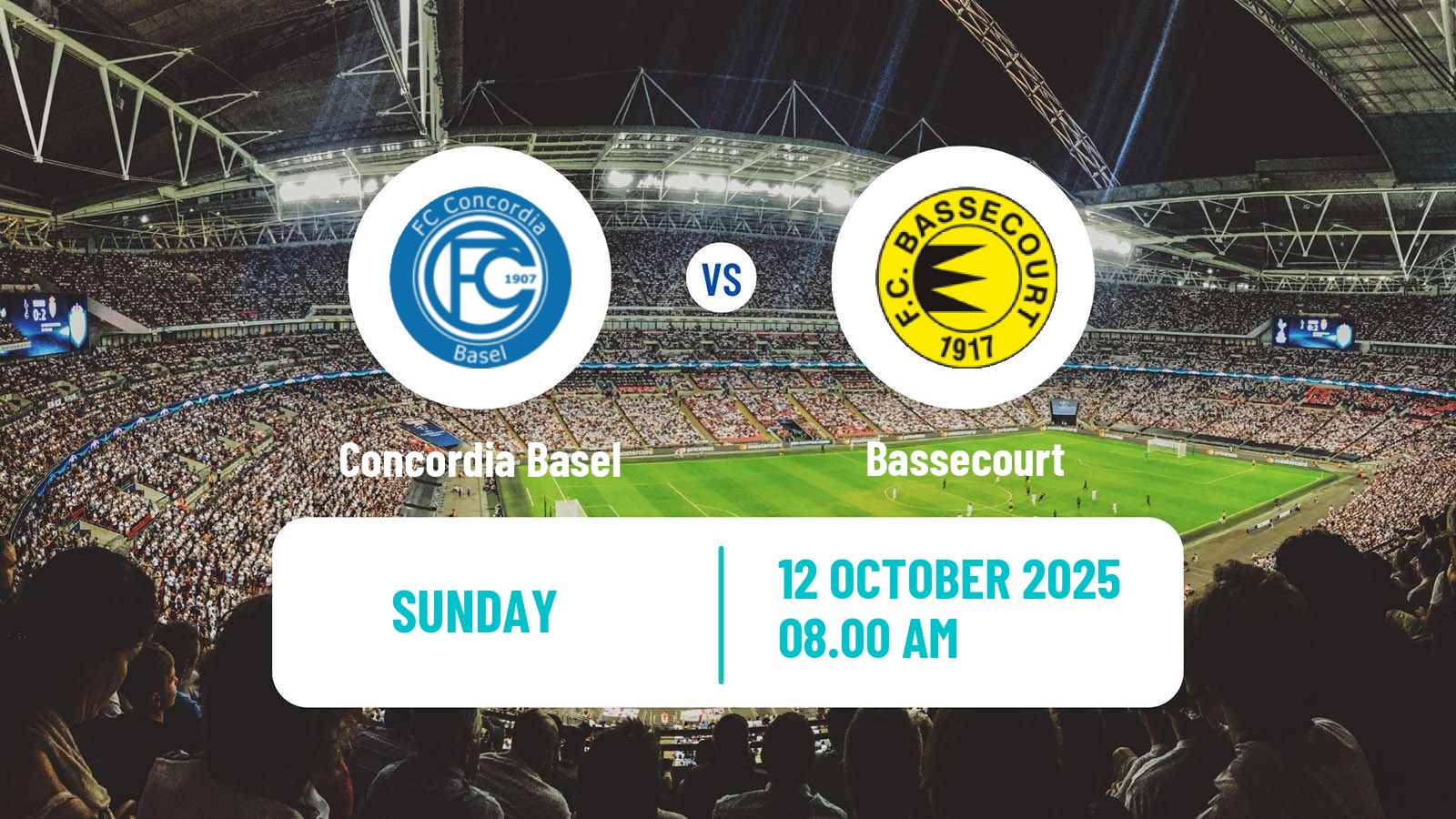 Football Swiss 1 Liga Classic Group 2 Concordia Basel - Bassecourt