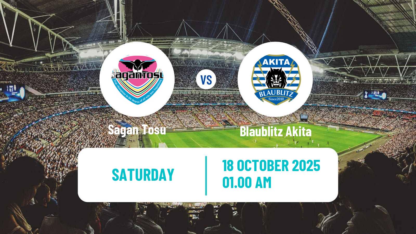 Football Japan J2 League Sagan Tosu - Blaublitz Akita