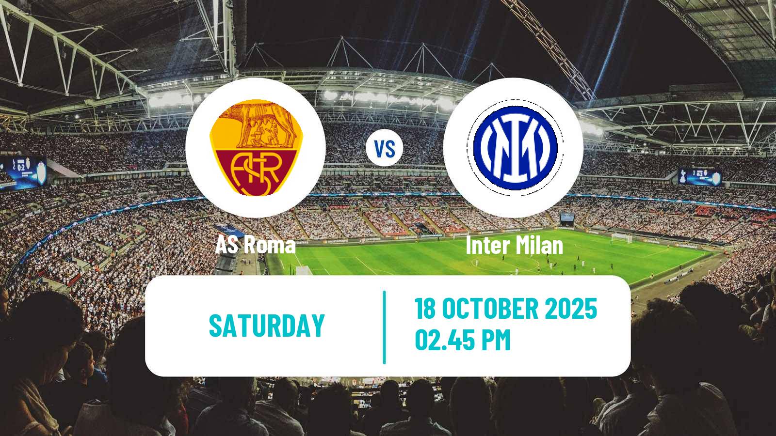 Football Italian Serie A Roma - Inter Milan
