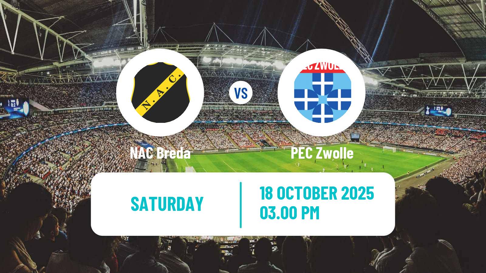 Football Dutch Eredivisie NAC Breda - Zwolle