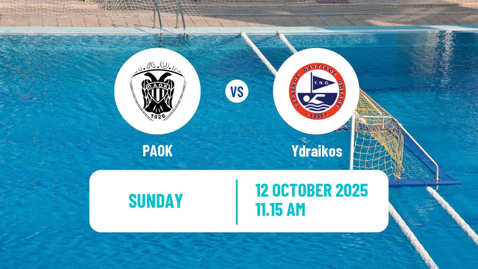 Water polo Greek A1 Water Polo PAOK - Ydraikos