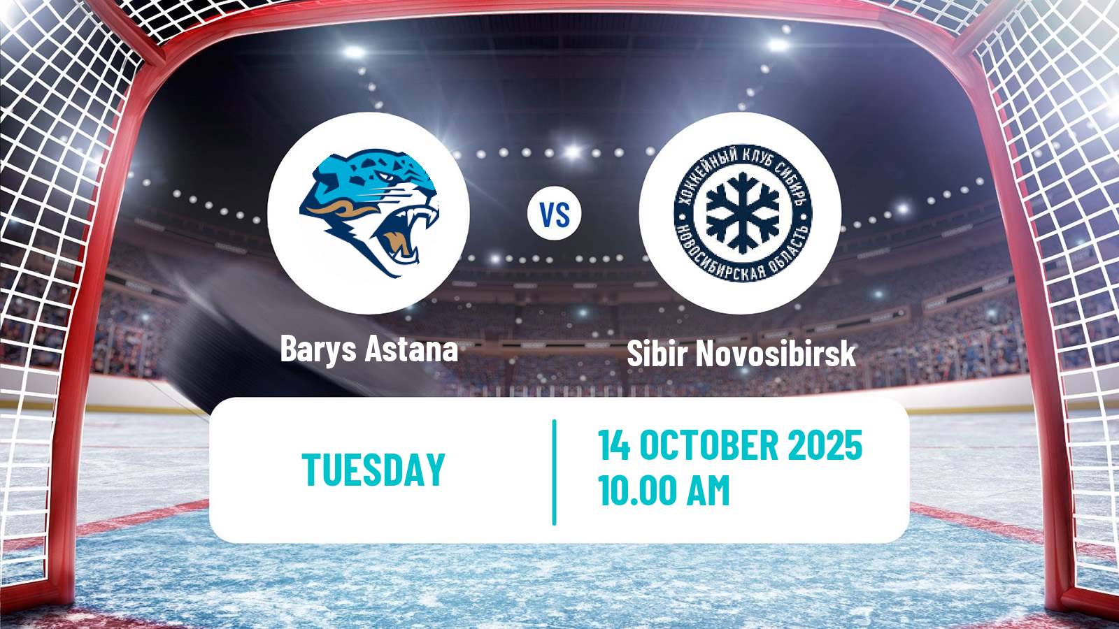 Hockey KHL Barys Astana - Sibir Novosibirsk