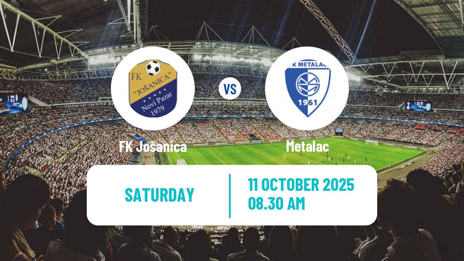 Football Serbian Srpska Liga - West Jošanica - Metalac