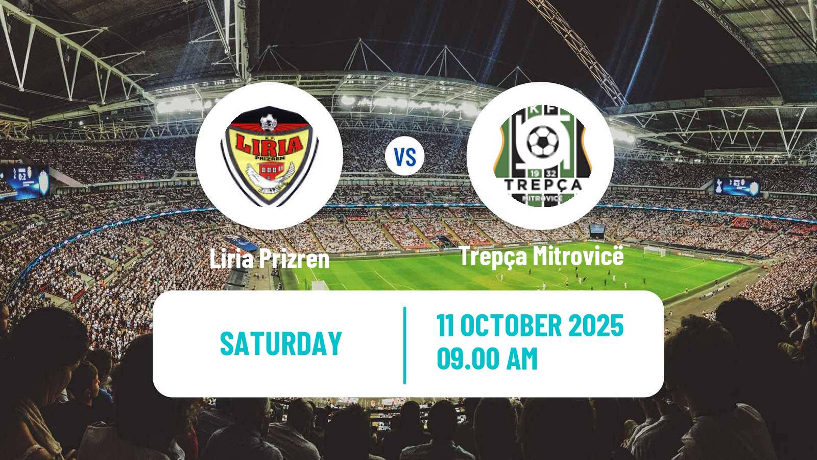 Football Kosovo Liga e Pare Liria Prizren - Trepça Mitrovicë