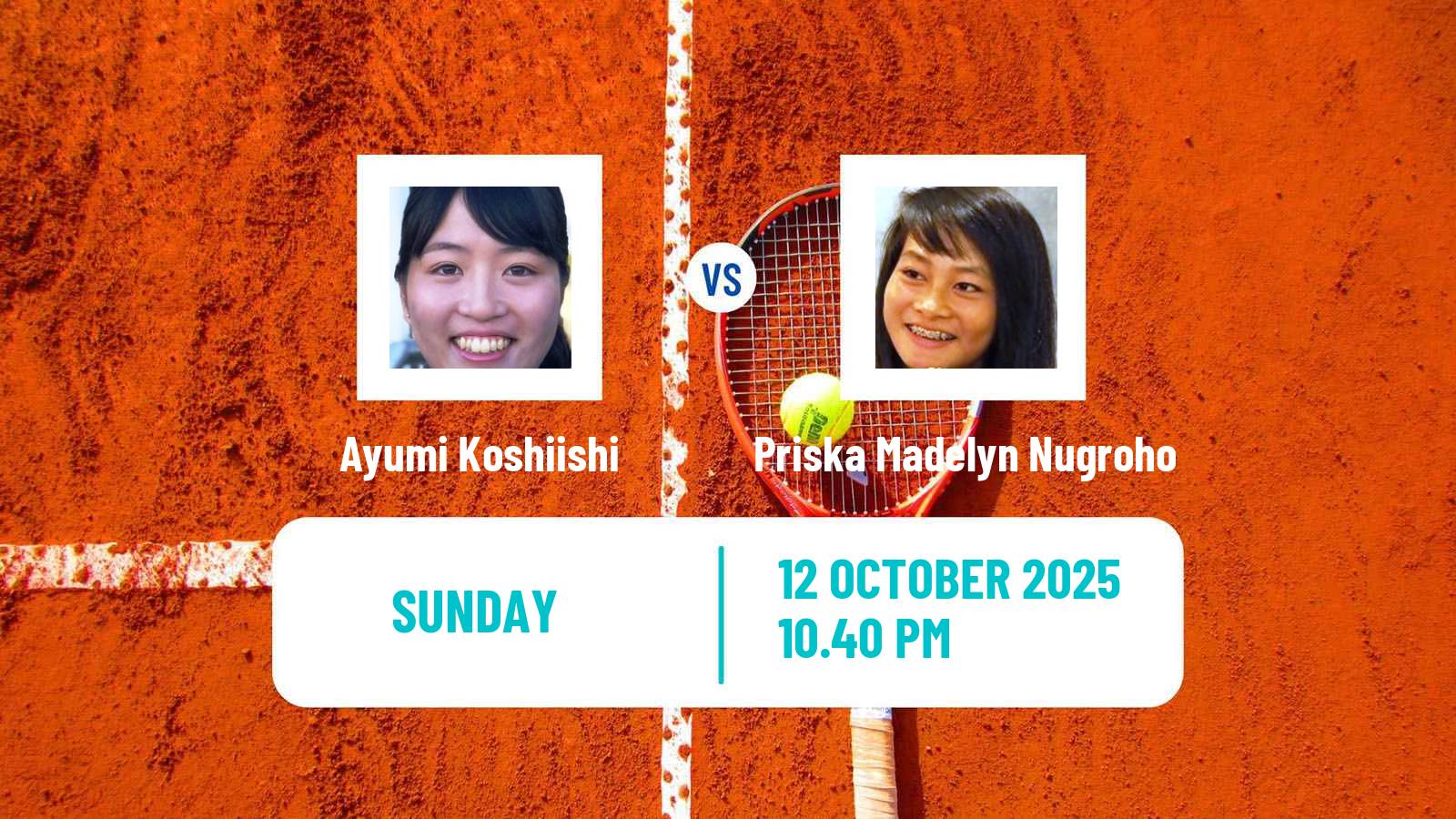 Tennis Jinan Challenger Women Ayumi Koshiishi - Priska Madelyn Nugroho