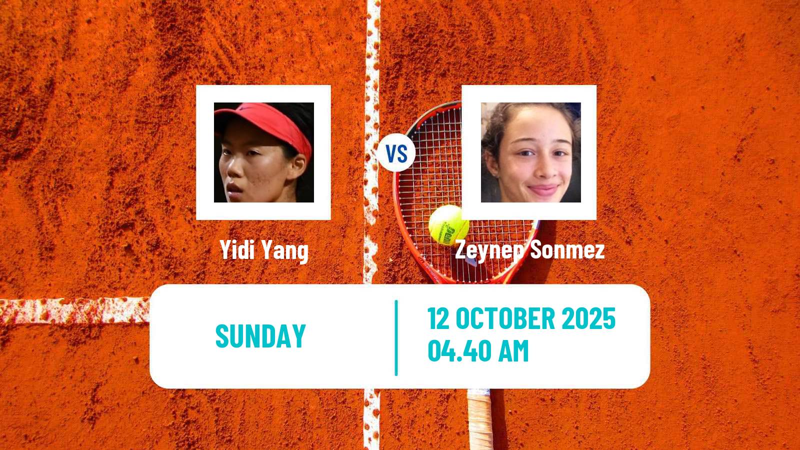Tennis WTA Ningbo Yidi Yang - Zeynep Sonmez