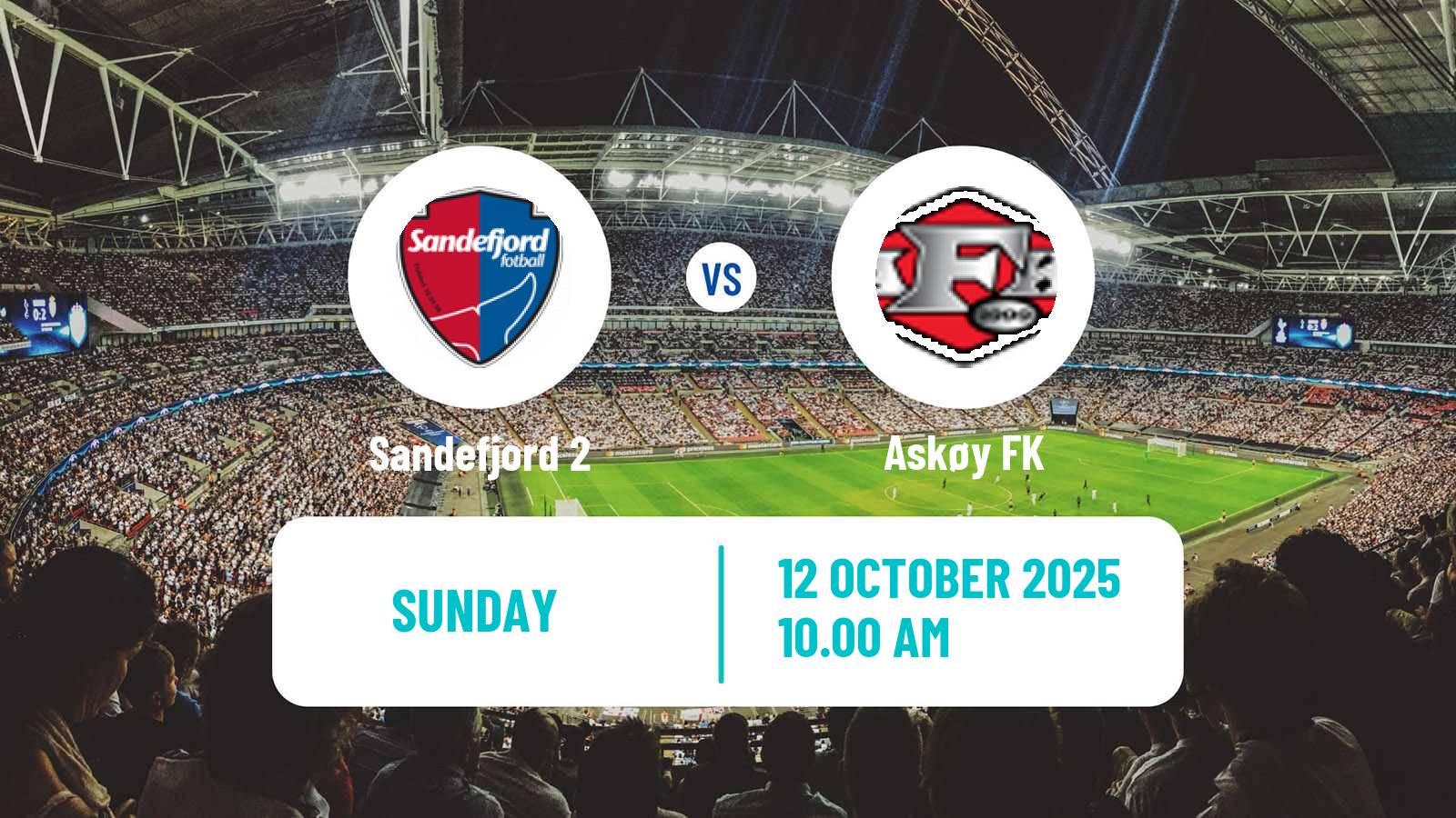 Football Norwegian Division 3 - Group 4 Sandefjord 2 - Askøy