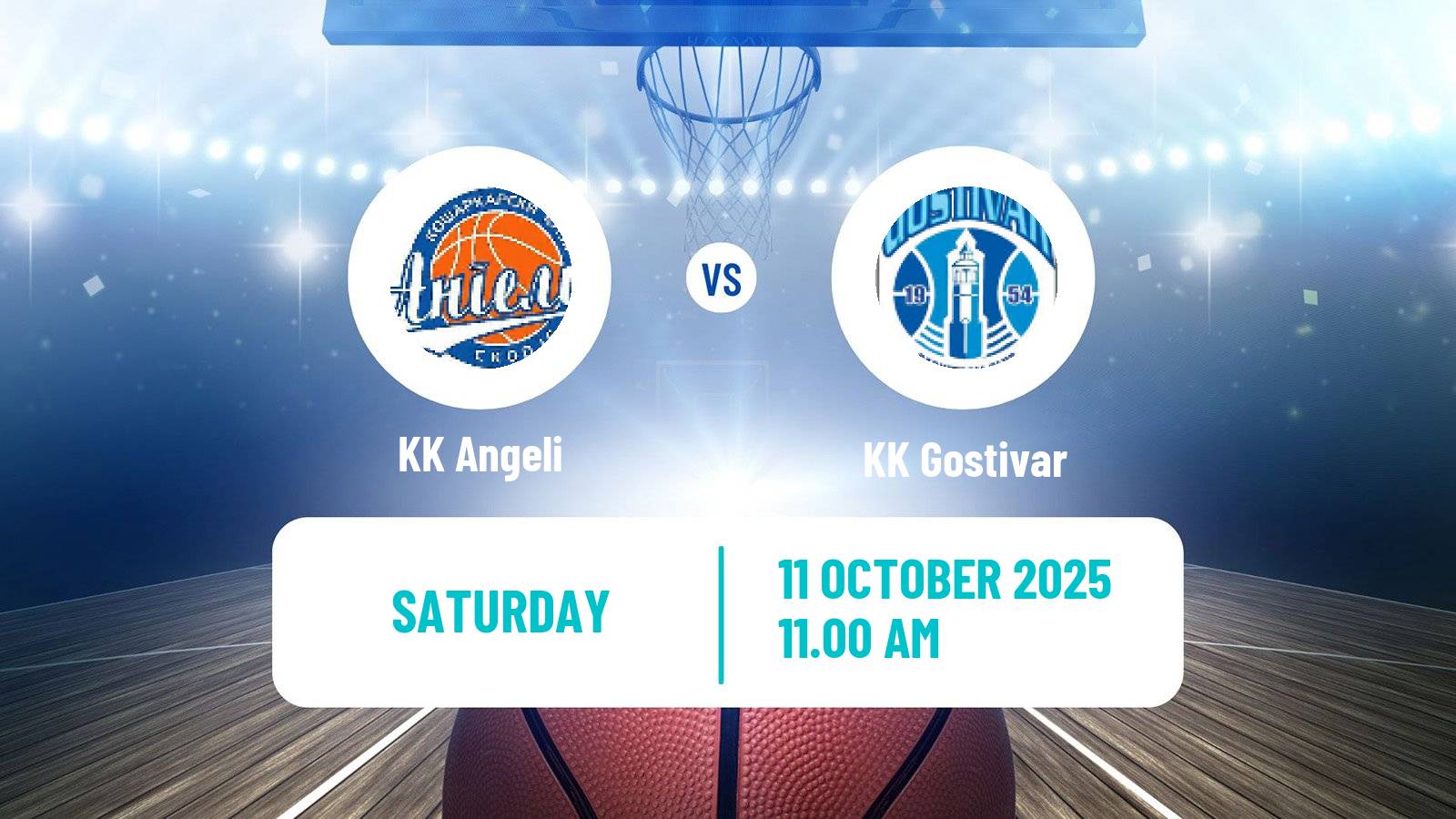 Basketball North Macedonian Prva Liga Basketball Angeli - Gostivar