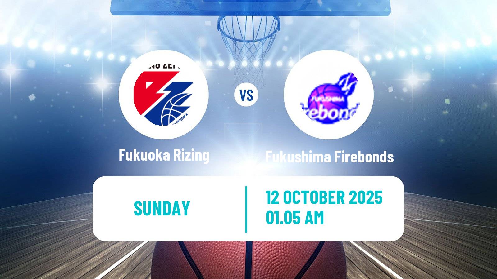 Basketball Japan B2 League Basketball Fukuoka Rizing - Fukushima Firebonds