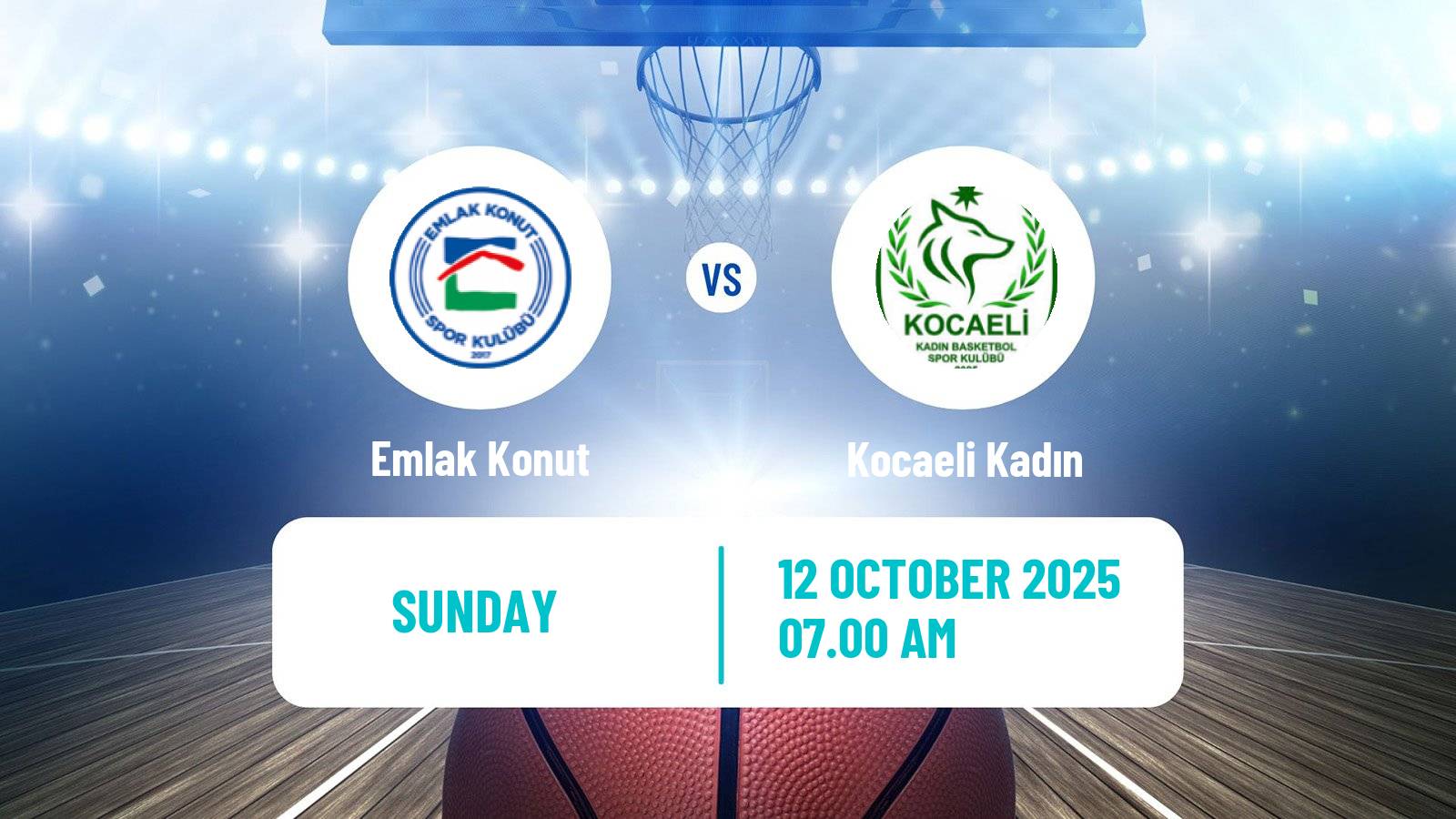 Basketball Turkish Basketball League Women Emlak Konut - Kocaeli Kadın