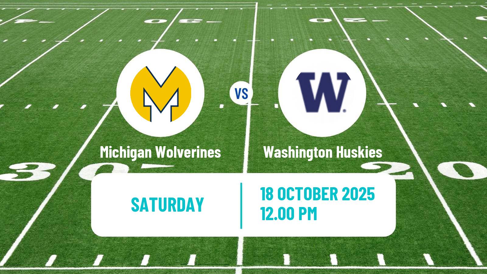 American football NCAA College Football Michigan Wolverines - Washington Huskies