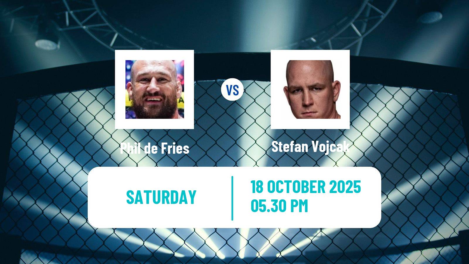MMA Heavyweight Ksw Men Phil de Fries - Stefan Vojcak