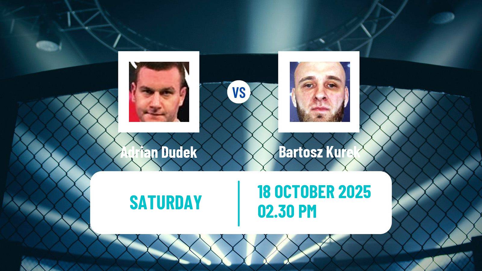 MMA Middleweight Ksw Men Adrian Dudek - Bartosz Kurek