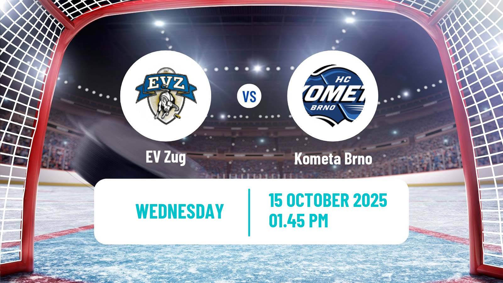 Hockey Champions League Ice Hockey EV Zug - Kometa Brno