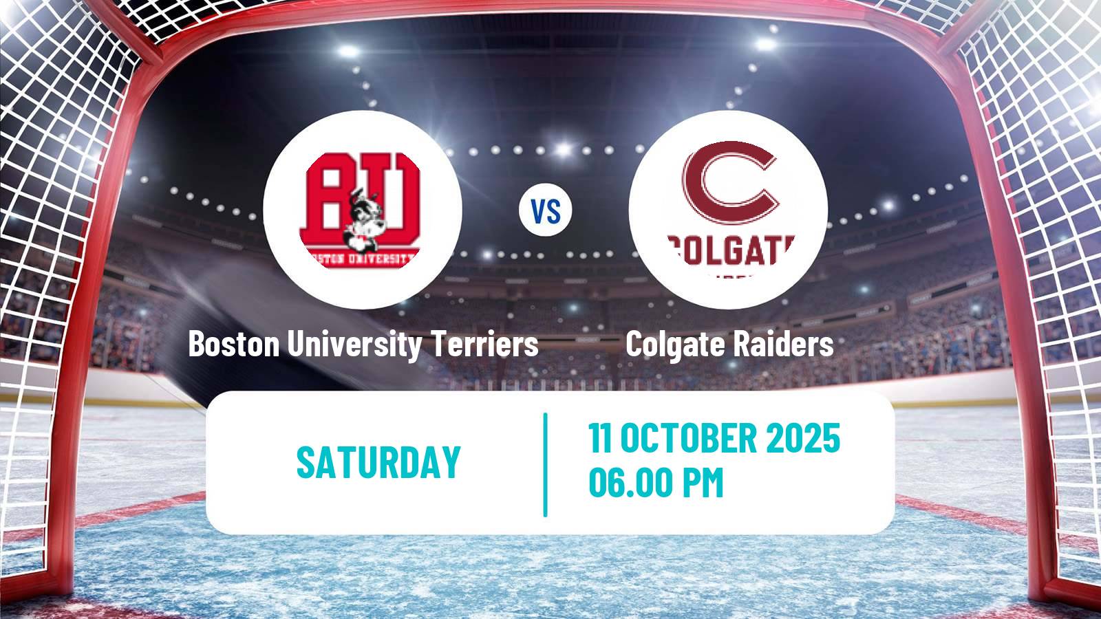 Hockey NCAA Hockey Boston University Terriers - Colgate Raiders