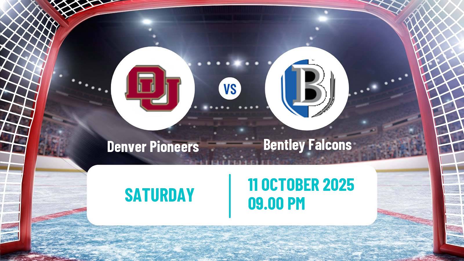 Hockey NCAA Hockey Denver Pioneers - Bentley Falcons